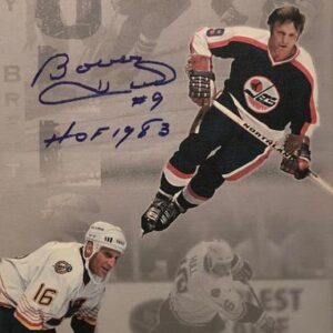 Autographed Canvas of Bobby and Brett Hull
