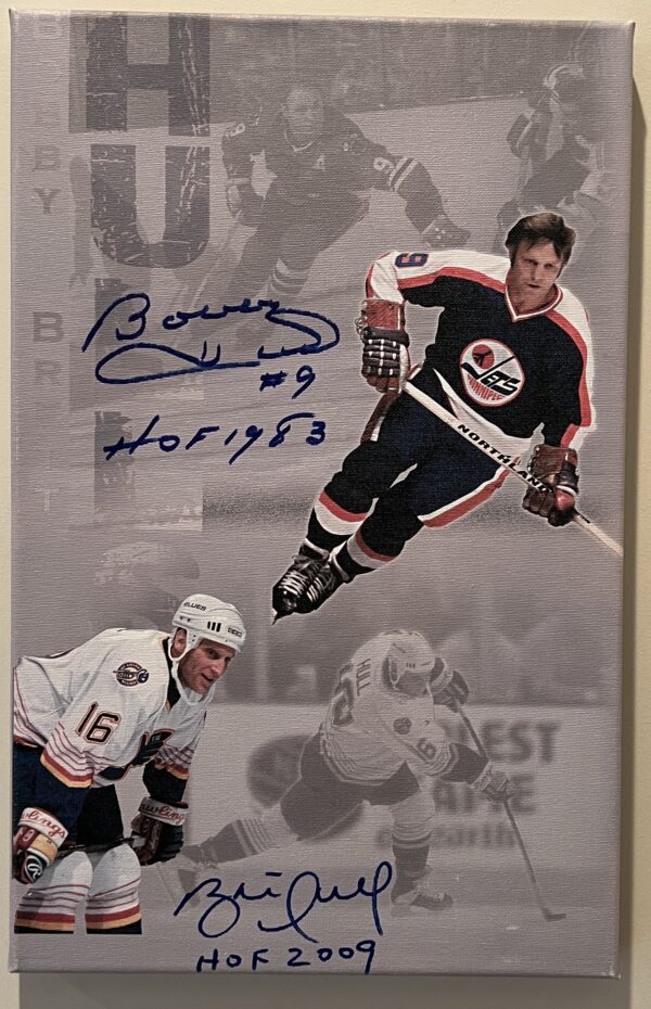Bobby and Brett Hull Canvas